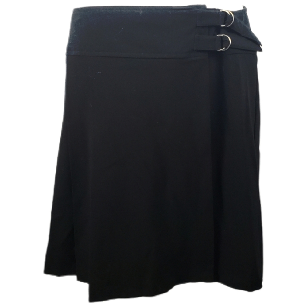NYCC black wrap skirt Size 10 vintage 90s y2k
